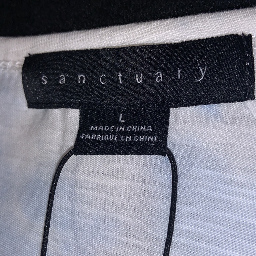 💥$10 SALE💥 NWT! Sanctuary Twist Capped Sleeve Shirt - Sky Blue - Picture 5 of 7